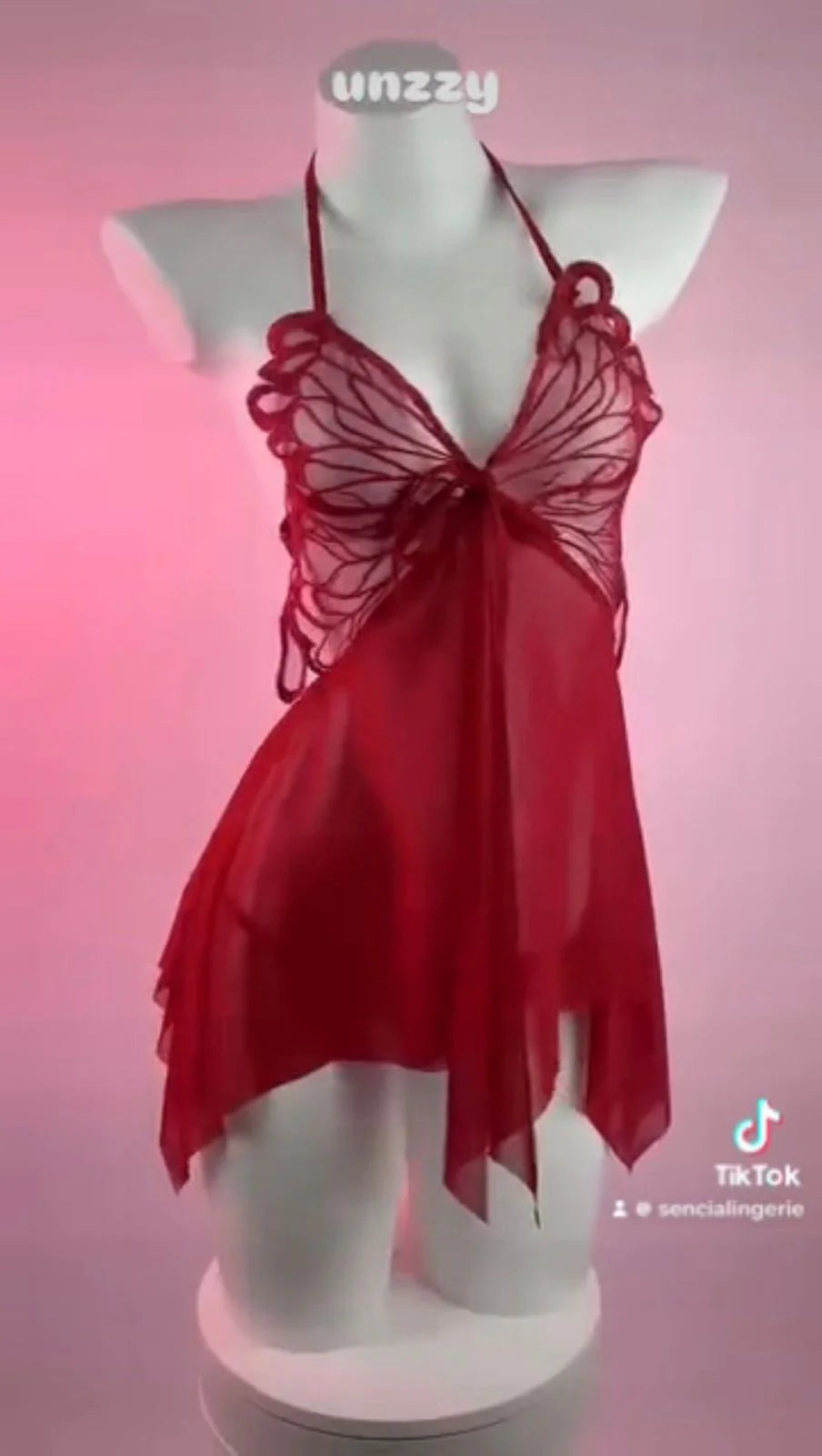 Butterfly Mesh Nightgown